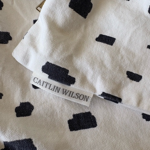 Caitlin Wilson Navy Spotted Pillow Cover - Picture 5 of 5
